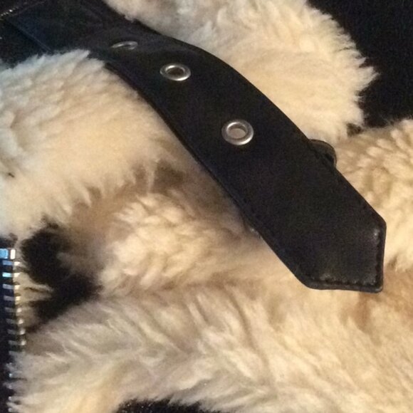 NWOT Urban Outfitters Faux Leather Bomber - Picture 7 of 7